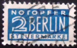 Selo Taxa Postal da Alemanha de 1949 Notopfer Berlin