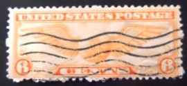 Selo postal dos Estados Unidos de 1934 Winged Globe