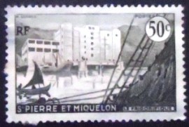 Selo postal de São Pedro e Miquelão de 1956 Cold storage 50