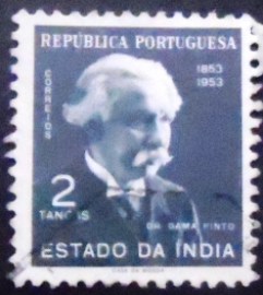 Selo postal da Índia Portuguesa Caetano Gama Pinto 2
