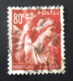 Selo postal da França de 1940 Iris