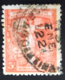 Selo postal da Argentina de 1921 Panamerican Postal Congress
