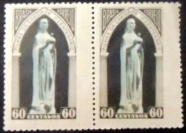 Par de selos postais COMEMORATIVOS do Brasil 1950 - C 252 M