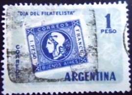 Selo postal da Argentina de 1959 Philatelist Day
