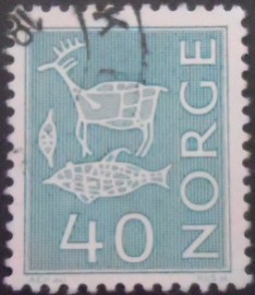Selo postal da Noruega de 1968 Local Motives