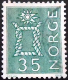 Selo postal da Noruega de 1963 Landsmotieven
