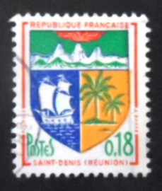 Selo postal da França de 1964 Saint-Denis