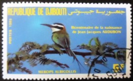 Selo postal de Djibouti de 1985 White-throated Bee-eater