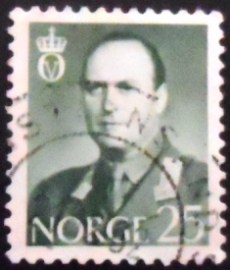 Selo postal da Noruega de 1962 King Olav V 25
