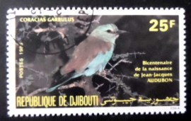 Selo postal de Djibouti de 1985 European Roller