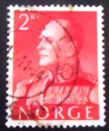 Selo postal da Noruega de 1959 King Olav V 2