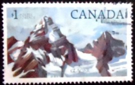 Selo postal do Canadá de 1984 Glacier National Park