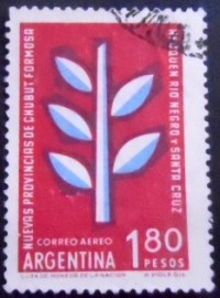 Selo postal da Argentina de 1960 Five Provinces