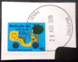 Selo postal do Brasil de 2015 Redução CO2