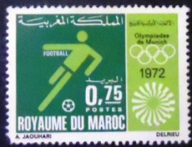 Selo postal da Marrocos de 1972 Soccer