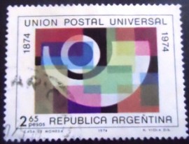 Selo postal da Argentina de 1974 Centenary of Universal Postal Union