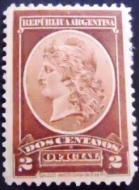 Selo postal da Argentina de 1901 Liberty Head