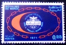 Selo postal da Marrocos de 1971 Upa