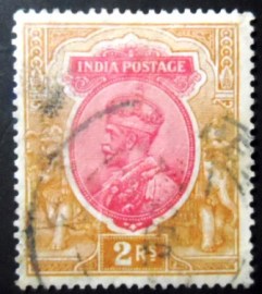 Selo postal da Índia de 1913 King George V