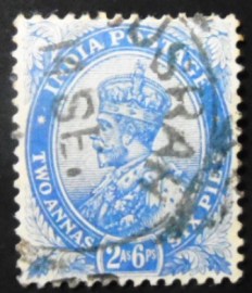Selo postal da Índia de 1913 King George V 2'6