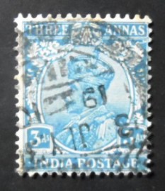 Selo postal da Índia de 1923 King George V 3