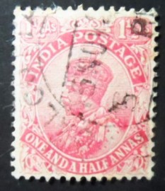 Selo postal da Índia de 1926 King George V 1½