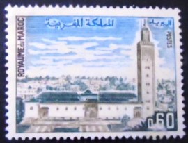 Selo postal da Marrocos de 1971 Mosque Es Sounna