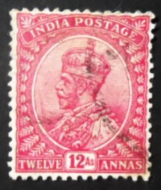 Selo postal da Índia de 1926 King George V