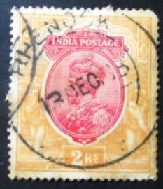 Selo postal da Índia de 1926 King George V 2₹