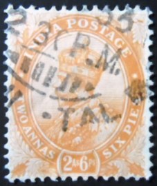 Selo postal da Índia de 1929 King George V 2'6