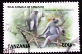 Selo postal da Tanzânia de 2009 Zanzibar Red Colobus