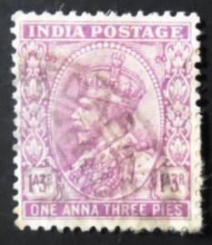 Selo postal da Índia de 1932 King George VI 1'3