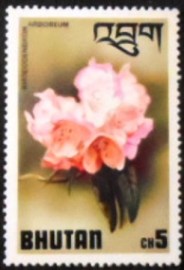 Selo postal do Buthão de 1976 Pink Arboreum