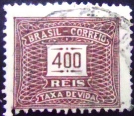 Selo postal do Brasil de 1928 Taxa Devida 400