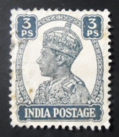 Selo postal da Índia de 1941 King George VI 3