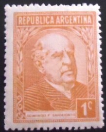 Selo postal Argentina 1935 Domingo Faustino Sarmiento