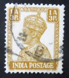 Selo postal da Índia de 1941 King George VI 1'3