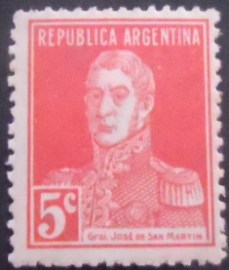 Selo postal da Argentina de 1931 General San Martín 5