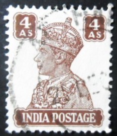Selo postal da Índia de 1941 King George VI 4