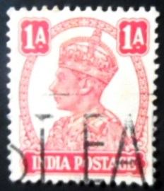 Selo postal da Índia de 1943 King George VI 1