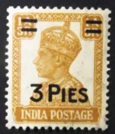 Selo postal da Índia de 1943 King George VI 3