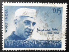 Selo postal da Índia de 1964 Jawaharlal Nehru
