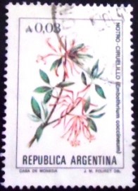 Selo postal da Argentina de 1985 Notro Ciruelillo
