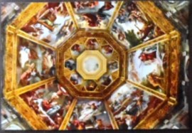 Cartão postal da Itália Cupola della Cappella del Principi