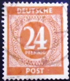Selo postal da Alemanha de 1946 1st Allied Control Council Issue 24