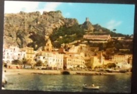 Cartão postal da Itália Amalfi Panorama del mare