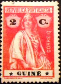 Selo postal da Guiné Portuguesa de 1919 Ceres 2