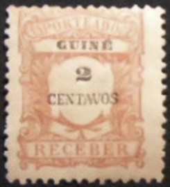 Selo postal da Guiné Portuguesa de 1921 Postage Due