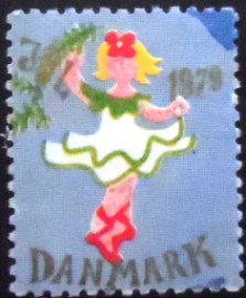 Selo postal da Dinamarca de 1979 Christmas 1979