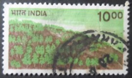 Selo postal da Índia de 1984 Forest on Hillside